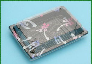 供應一次性壽司盒餐盒水果包裝盒吸塑價格 廠家 圖片